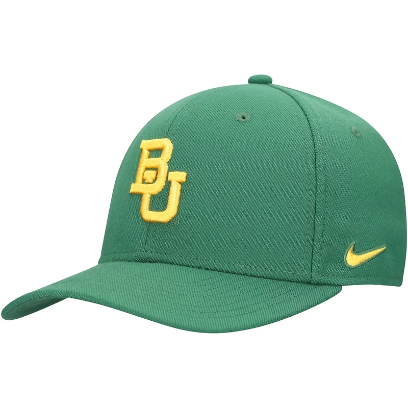 Nike Baylor Bears 2024 Sideline Rise Swoosh Flex Hat