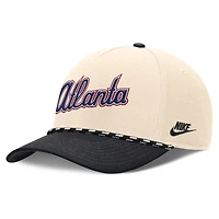 Nike Black Atlanta Braves Cooperstown Collection Rise Adjustable Hat