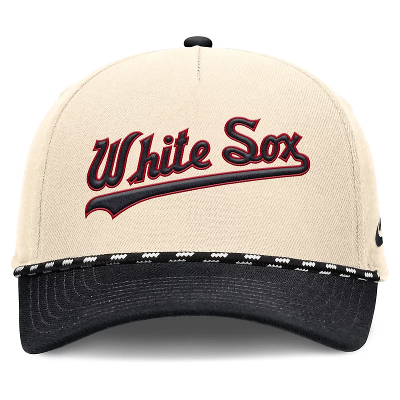 Nike Black Chicago White Sox Cooperstown Collection Rise Adjustable Hat