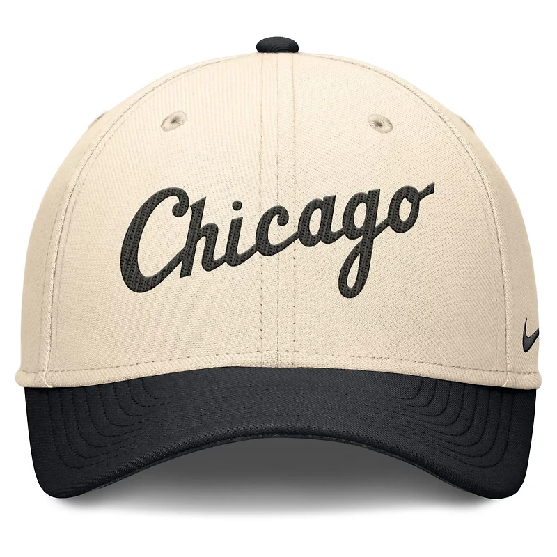 Nike Black Chicago White Sox Statement Rise Performance Flex Hat