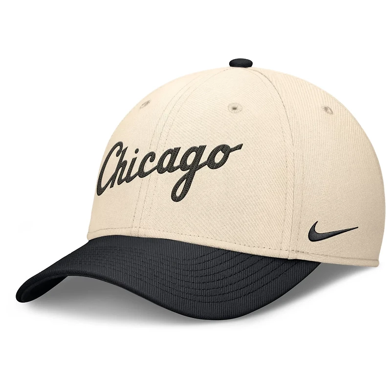 Nike Black Chicago White Sox Statement Rise Performance Flex Hat
