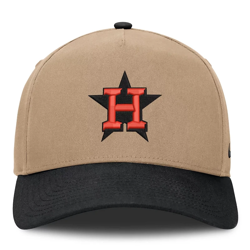 Nike Black Houston Astros Rise A-Frame Adjustable Hat