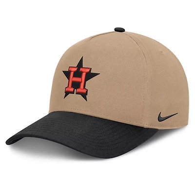 Nike Black Houston Astros Rise A-Frame Adjustable Hat