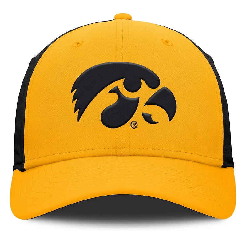 Nike Black Iowa Hawkeyes 2025 Sideline Rise Local Performance Flex Hat