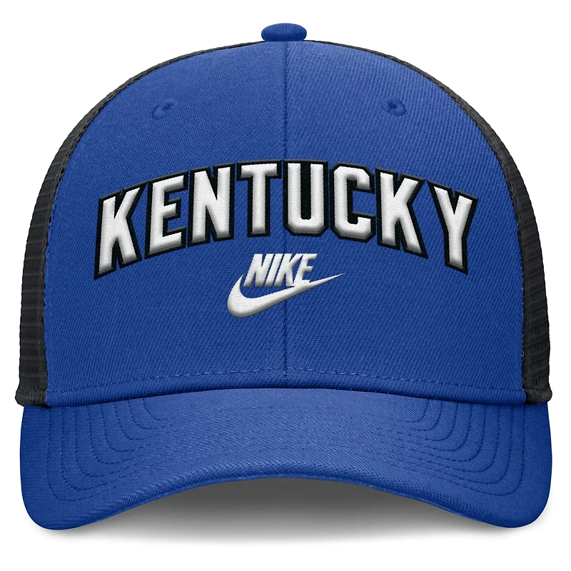 Nike Black Kentucky Wildcats Legacy Arch Rise Performance Trucker Adjustable Hat