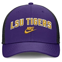 Nike Black LSU Tigers Legacy Arch Rise Performance Trucker Adjustable Hat