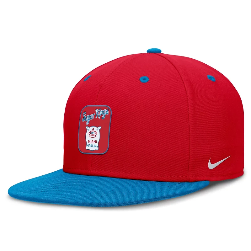 Nike Blue Miami Marlins City Connect Patch Performance Fitted Hat