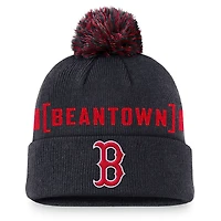 Nike Boston Red Sox Hometown Peak Cuffed Knit Hat with Pom