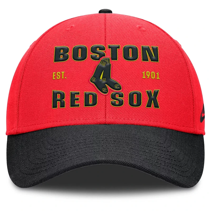 Nike Boston Red Sox Neon 90s Rise Adjustable Hat
