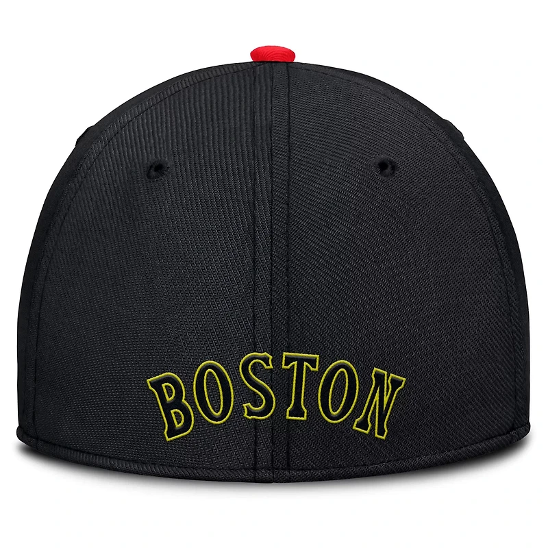Nike Boston Red Sox Neon 90s Rise SwooshFlex Hat