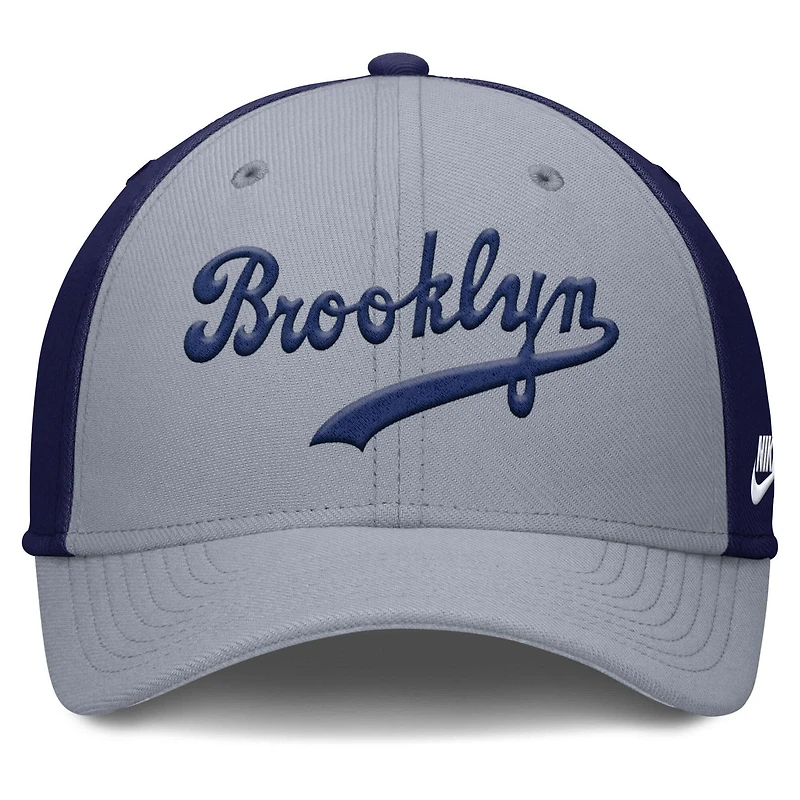 Nike Brooklyn Dodgers Rise Swoosh Performance Flex Hat