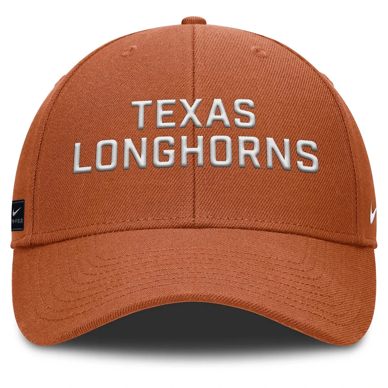 Nike Burnt Texas Longhorns Rise Practice Adjustable Hat