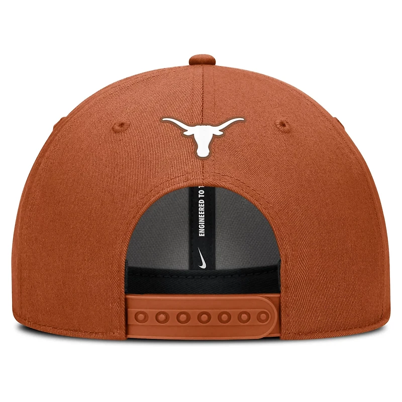 Nike Burnt Texas Longhorns Rise Practice Adjustable Hat