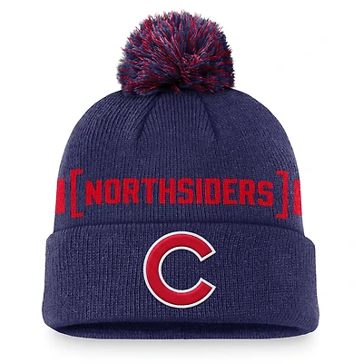 Nike Chicago Cubs Hometown Peak Cuffed Knit Hat with Pom