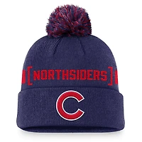 Nike Chicago Cubs Hometown Peak Cuffed Knit Hat with Pom