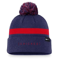 Nike Chicago Cubs Hometown Peak Cuffed Knit Hat with Pom
