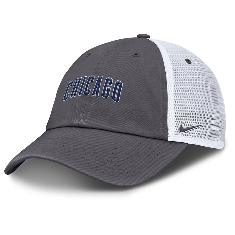 Nike Chicago Cubs Wordmark Club Adjustable Trucker Hat
