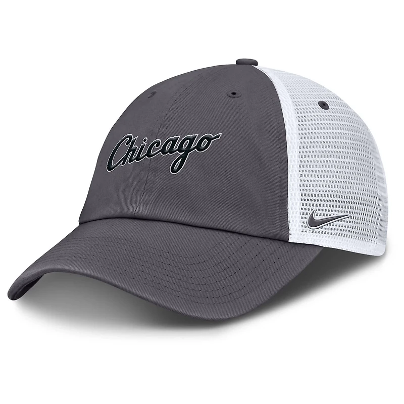 Nike Chicago Sox Wordmark Club Adjustable Trucker Hat