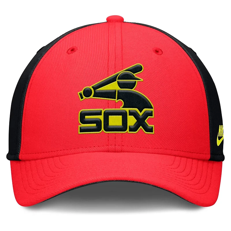 Nike Chicago White Sox Neon 90s Rise SwooshFlex Hat