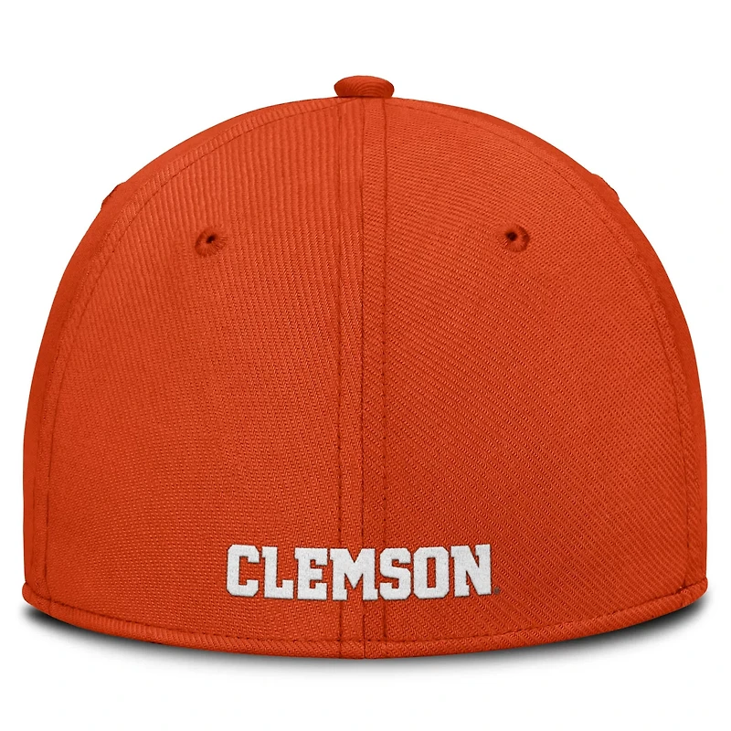 Nike Clemson Tigers 2025 Dugout Coaches Rise Swoosh Performance Flex Hat