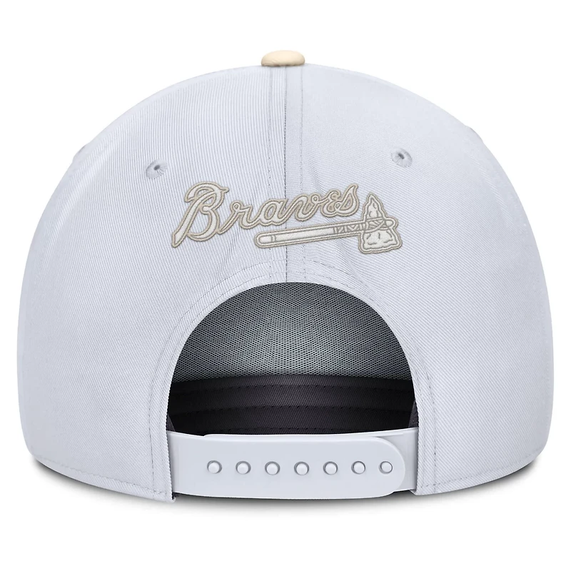 Nike Cream Atlanta Braves Pro Performance Snapback Hat