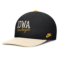 Nike Cream Iowa Hawkeyes Pro Legacy Script Snapback Hat