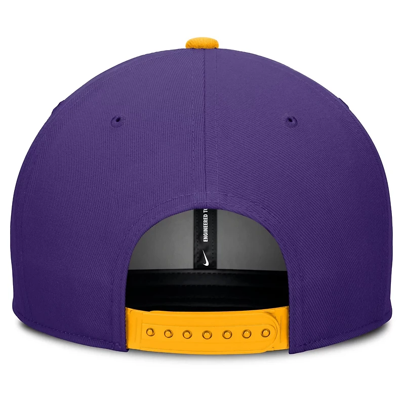 Nike Cream LSU Tigers Pro Legacy Script Snapback Hat