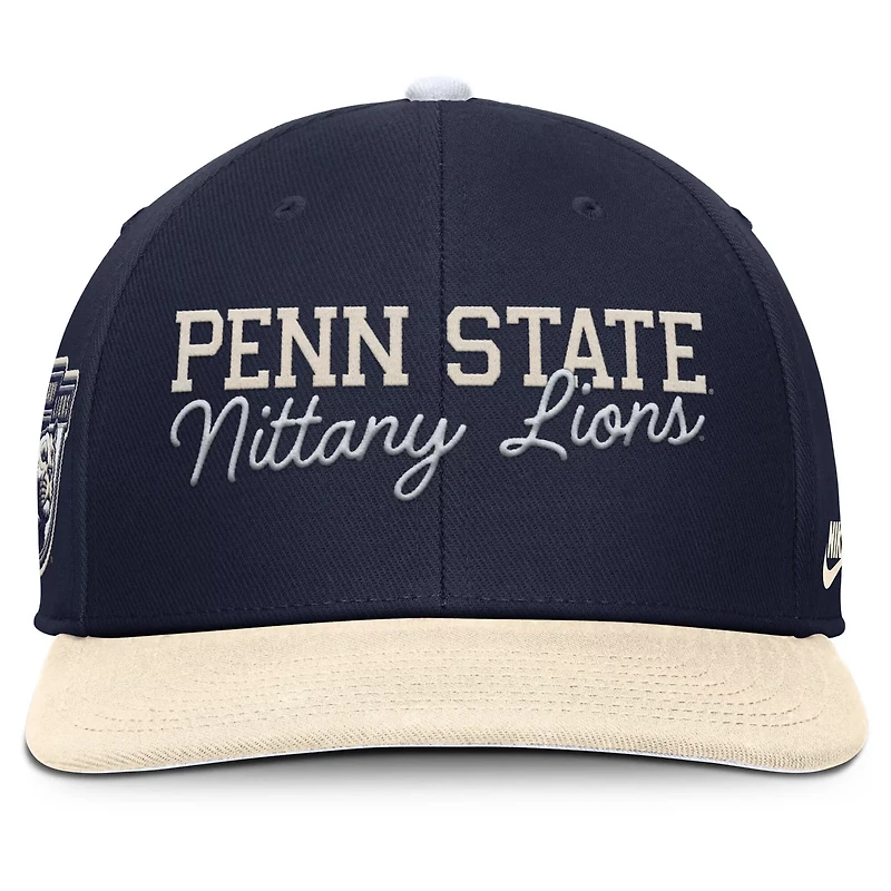 Nike Cream Penn State Nittany Lions Pro Legacy Script Snapback Hat