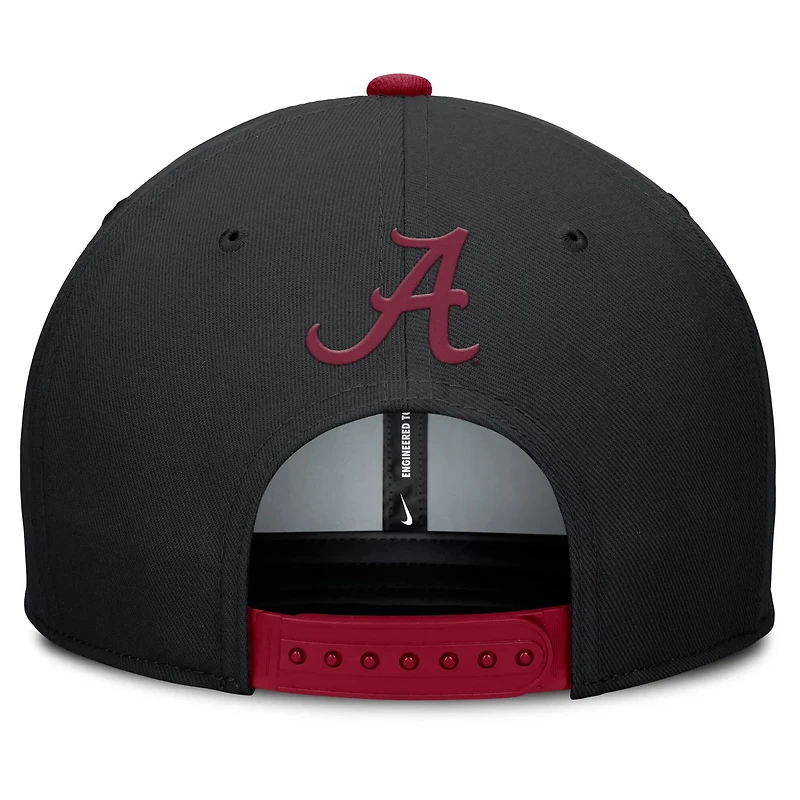 Nike Crimson Alabama Crimson Tide 2025 Sideline Campus Pro Local Snapback Hat