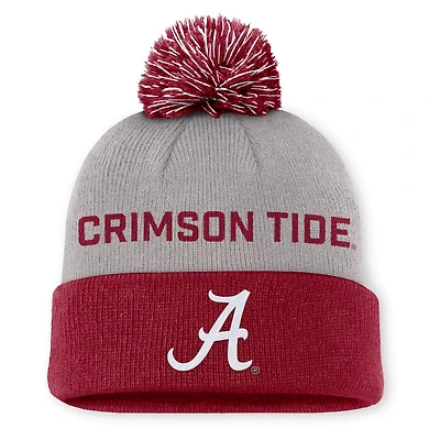 Nike Crimson Alabama Crimson Tide Primetime Peak Cuffed Knit Hat with Pom