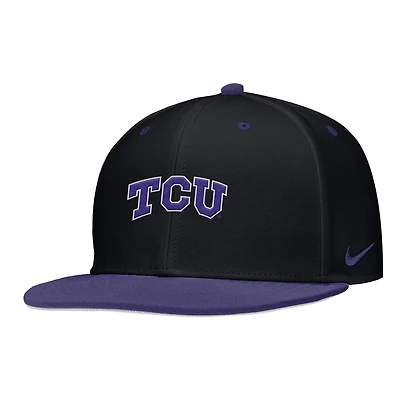 Nike Digital TCU Horned Frogs On-Field Baseball Performance Fitted Hat
