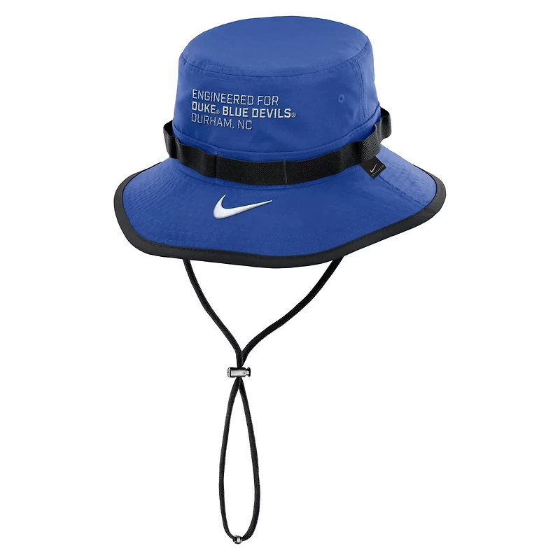 Nike Duke Blue Devils 2025 Sideline Apex Boonie Performance Bucket Hat