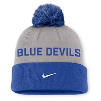 Nike Duke Blue Devils Primetime Peak Cuffed Knit Hat with Pom