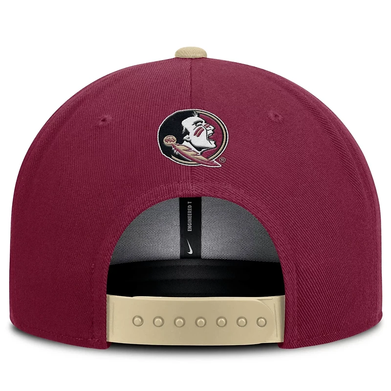 Nike Florida State Seminoles 2025 On-Field Patch Pro Dri-FIT Snapback Hat