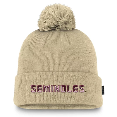 Nike Florida State Seminoles Peak Cuffed Knit Hat with Pom