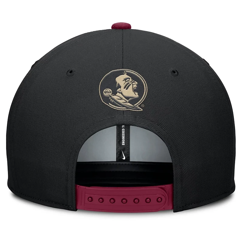 Nike Garnet Florida State Seminoles 2025 Sideline Campus Pro Local Snapback Hat