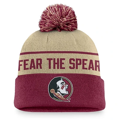 Nike /Garnet Florida State Seminoles Local Peak Cuffed Knit Hat with Pom