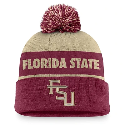 Nike /Garnet Florida State Seminoles Primetime Peak Cuffed Knit Hat with Pom
