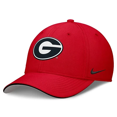 Nike Georgia Bulldogs 2025 Dugout Coaches Rise Swoosh Performance Flex Hat