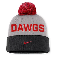 Nike Georgia Bulldogs Primetime Peak Cuffed Knit Hat with Pom