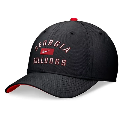 Nike Georgia Bulldogs Primetime Rise Swoosh Flex Hat