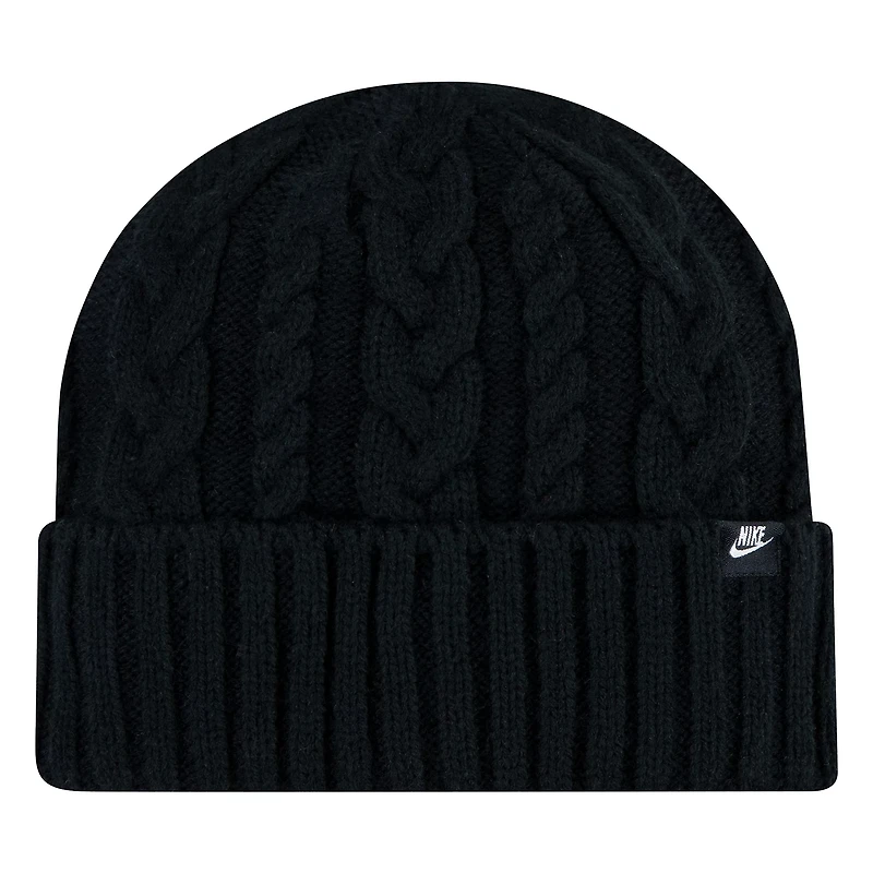 Nike Girls' Cable Knit Beanie and Gloves Set