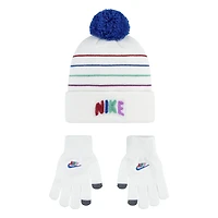 Nike Girls' Powder Play Beanie and Gloves Set
