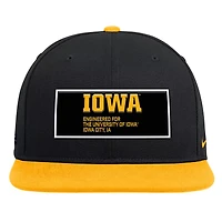 Nike Gold Iowa Hawkeyes 2025 On-Field Patch Pro Dri-FIT Snapback Hat