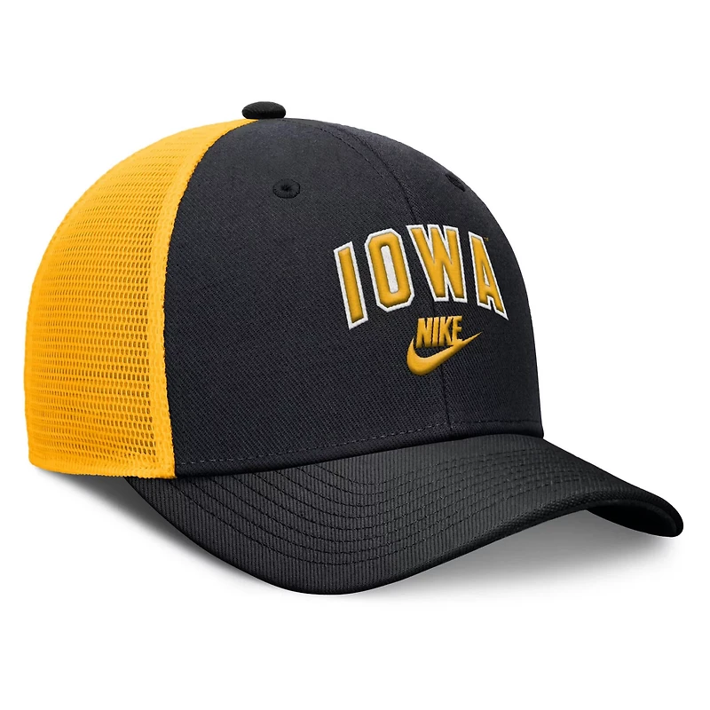 Nike Gold Iowa Hawkeyes Legacy Arch Rise Performance Trucker Adjustable Hat