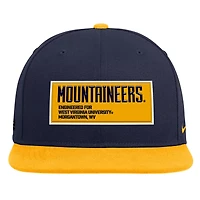 Nike Gold West Virginia Mountaineers 2025 On-Field Patch Pro Dri-FIT Snapback Hat