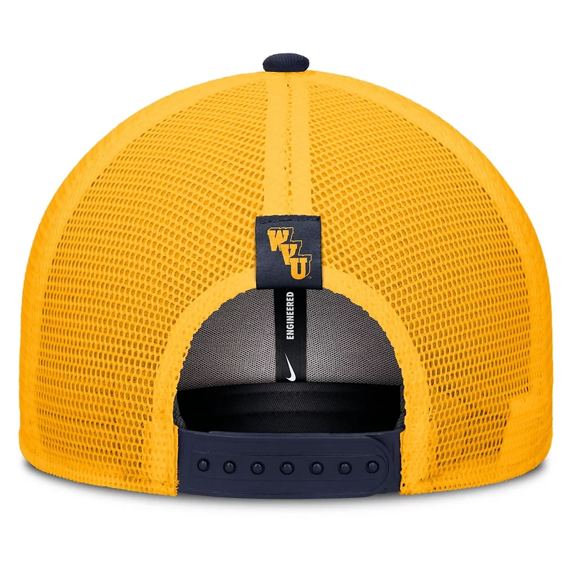 Nike Gold West Virginia Mountaineers Legacy Arch Rise Performance Trucker Adjustable Hat