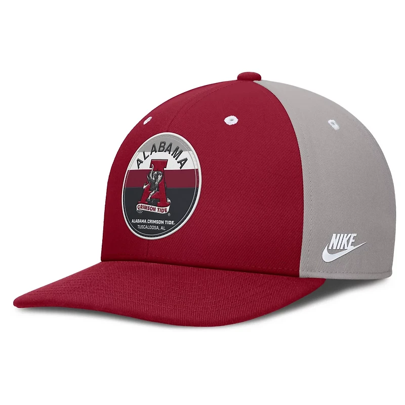 Nike Gray Alabama Tide Prep Pro Performance Snapback Hat