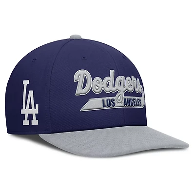 Nike Gray Los Angeles Dodgers Pro Performance Snapback Hat