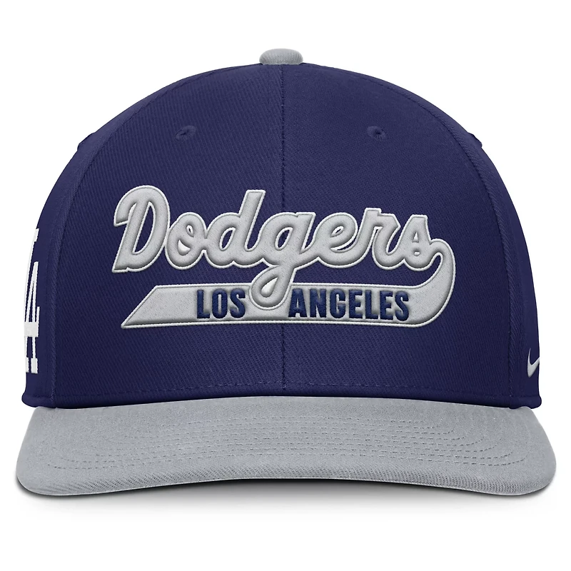 Nike Gray Los Angeles Dodgers Pro Performance Snapback Hat